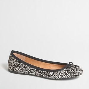 Calf hair classic ballet flats
